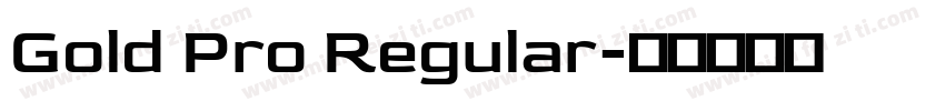 Gold Pro Regular字体转换